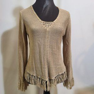Woven Top with Fringe